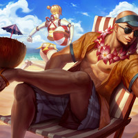 LEAGUE OF LEGENDS英雄联盟 英雄皮肤 泳池派对 李青 限定