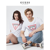 GUESS 盖尔斯 MK2K8405K 情侣款经典logo纯棉T恤