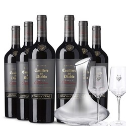 Casillero del Diablo 红魔鬼 干露 红魔鬼 魔尊系列 干红葡萄酒 750ml* 6瓶 整箱装