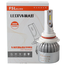 FSL 佛山照明 明道系列 汽车LED大灯 12V/30W 6000K 2支装