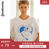Stradivarius 迪士尼爱丽丝漫游仙境联名系列T恤女 02602502003