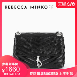 Rebecca Minkoff新品牛皮包EDIE XBODY单肩包女士斜挎手提包小号