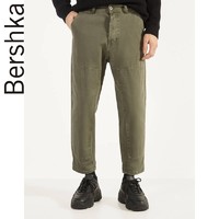 Bershka 巴适卡 00304777505 男士军绿工装长裤