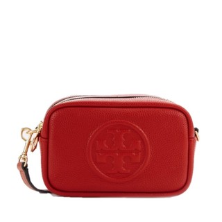 Tory Burch 汤丽柏琦 Perry Bombé 女款真皮斜挎包 红色