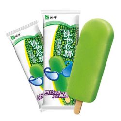 40支蒙牛绿色心情雪糕无蔗糖绿豆冰淇淋绿莎莎雪糕