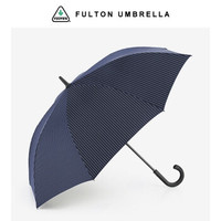 英国富尔顿FULTON自动长柄伞复古绅士雨伞男士商务超大伞抗风雨伞 爵士桥海军蓝条纹 *2件
