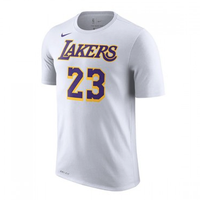 新款男子胸前数字logo小标针织运动短袖T恤 S 白色