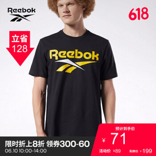 Reebok锐步 男子休闲运动夏季短袖CLVTee FWF75