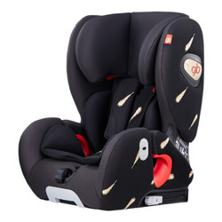 gb好孩子 汽车儿童安全座椅 ISOFIX接口 车载三点式安全带 CS816-A001黑色（9个月-12岁）