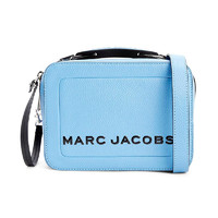 MARC JACOBS 女士logo印花拉链午餐盒单肩包M0014840 蓝色小包