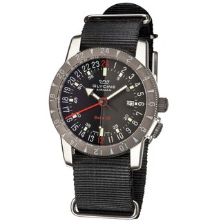 银联爆品日：GLYCINE 冠星 Airman GL0211 男士两地时机械腕表