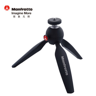 曼富图（Manfrotto）微单卡片相机迷你三脚架 桌面便携 PIXI Mini Tripod黑色