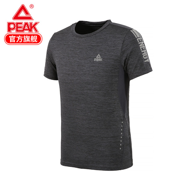 商品匹克圆领t恤男2020夏季新款简约百搭短袖上衣舒适透气运动休闲服