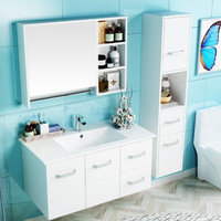 KONKA 康佳 GOODEL系列 KYSG-GD001 浴室柜组合套装 80cm 白色