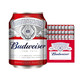 PLUS会员、有券的上：Budweiser 百威 啤酒迷你装 255ml*24听