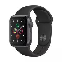 Apple 苹果 Watch Series 5 智能手表 40毫米 深空灰表壳 黑色运动型表带