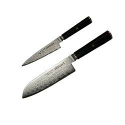 有卷的上：双立人 Miyabi 雅5000DP 大马士革日式厨刀多功能刀 2件装 (三德刀 18CM+小厨刀 13CM) +凑单品
