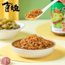 食魂 香菇泡椒牛肉酱蒜蓉辣椒酱拌饭酱下饭拌面酱好吃四川成都特产