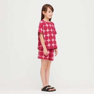UNIQLO 优衣库 Marimekko合作系列 女童针织短裤 427517 紫红色 110cm