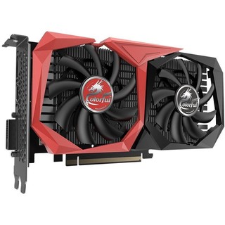 COLORFUL 七彩虹 战斧 GeForce GTX 1650 显卡 4GB 黑红色