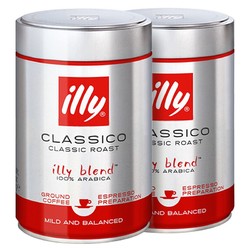  illy 意利中度烘培咖啡粉 250g*2罐