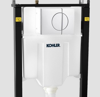 KOHLER 科勒 挂墙式全套马桶套装 无坑距限制 欧芙系列 24720 马桶+水箱+面板 (旋流技术、墙排、无坑距限制)