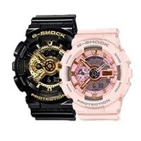 CASIO 卡西欧 G-SHOCK系列 GA-110GB-1A/GMA-S110MP 情侣石英手表