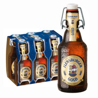 有券的上：弗林博格（原弗伦斯堡）Flensburger 金啤酒330ml*6瓶装 德国原装进口 *3件