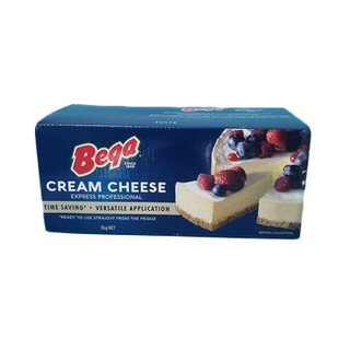 百嘉 BEGA 高效奶油奶酪2kg 澳洲原装奶油芝士干酪蛋糕烘焙原料 *2件