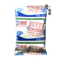天津海河纯牛奶220ml*16整箱纸袋装利乐枕美味营养早餐奶全脂牛奶