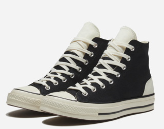 CONVERSE 匡威 Chuck 70 167910C 男女款高帮帆布鞋 黑/米白 37.5
