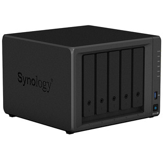 Synology 群晖 DS1019+ NAS存储服务器 黑色