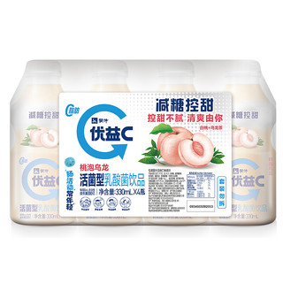 MENGNIU 蒙牛 优益C 活菌乳酸菌饮品 乌龙白桃味 330ml*12瓶