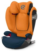cybex Solution S-Fix 汽车座椅，Group 2/3，秋金 热带蓝