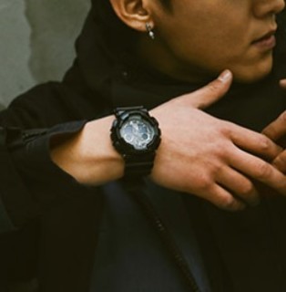 CASIO 卡西欧 G-SHOCK GA-100CF-1A9 男士双显运动手表