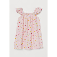 H&M 0834214 女婴幼吊带裙印花连衣裙