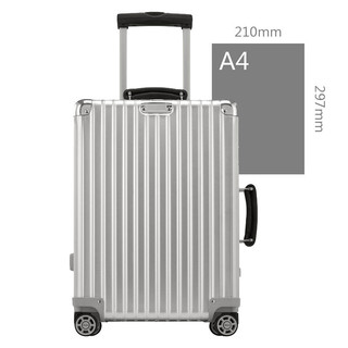 RIMOWA Classic Flight系列 971铝镁合金拉杆箱 银色 20寸