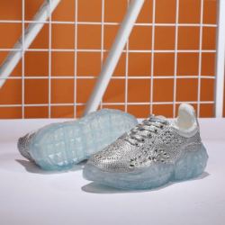 5cm 水晶鞋夏季透气女士老爹鞋百搭休闲鞋女松糕鞋网面女运动鞋