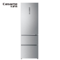卡萨帝（Casarte）348升 三门冰箱涡流杀菌 静音变频一级能效 干湿分储 左右开门可调