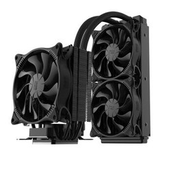 超频三（PCCOOLER）凌冻双擎cpu散热器（风冷跟水冷的结合/四热管/三风扇）