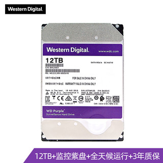 WD西部数据WD121EJRX视频监控硬盘12t机械硬盘录像机专用 台式机
