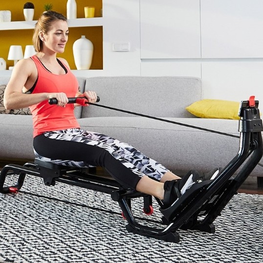 迪卡侬迷你划船机智能家用可折叠健身器材室内划船器ficq