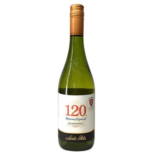 智利 圣丽塔（Santa Rita）120系列霞多丽干白葡萄酒750ml 中央山谷产区 单瓶装 *4件