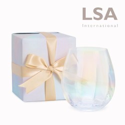 现货同合英国进口LSA pearl彩虹珍珠玻璃杯耐热可爱幻彩女生水杯 *3件