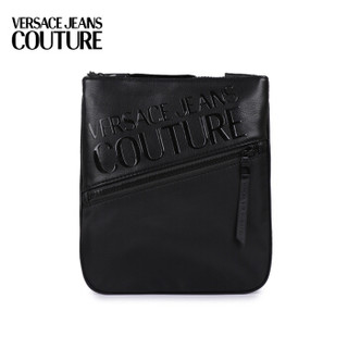 VERSACE JEANS COUTURE 范思哲 奢侈品 男士黑色聚酯纤维LOGO单肩斜挎包 E1YUBB22 71151 899