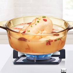 CorningWare 康宁锅 晶彩透明玻璃锅 0.8L