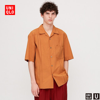 男装 古巴领衬衫(短袖) 426176 优衣库UNIQLO
