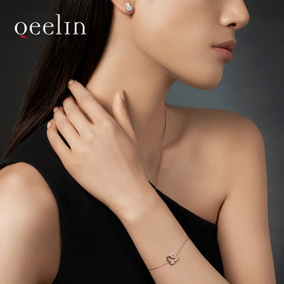 Qeelin Wulu 玫瑰色 18K金 镶嵌钻石手链