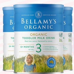 BELLAMY'S 贝拉米 有机婴幼儿奶粉 3段 900g*3罐