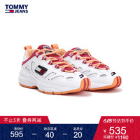 TOMMY JEANS 女装2020春季潮流撞色复古系带老爹鞋 EN0EN00777